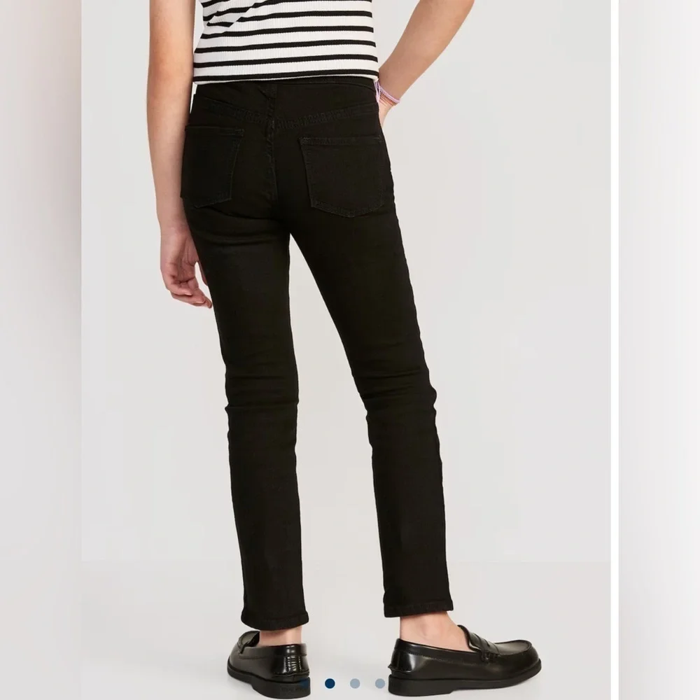 Old Navy Girl’s Wow Skinny Pull On Jeans Black Size XL 14/16